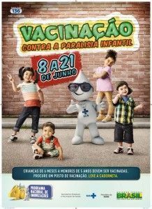 Vacinação contra a paralisia infantil segue até 21 de junho