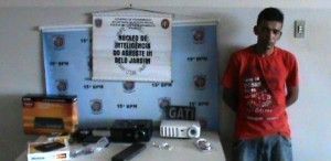 Ex-presidiário é detido suspeito de roubar igrejas e escolas em Belo Jardim