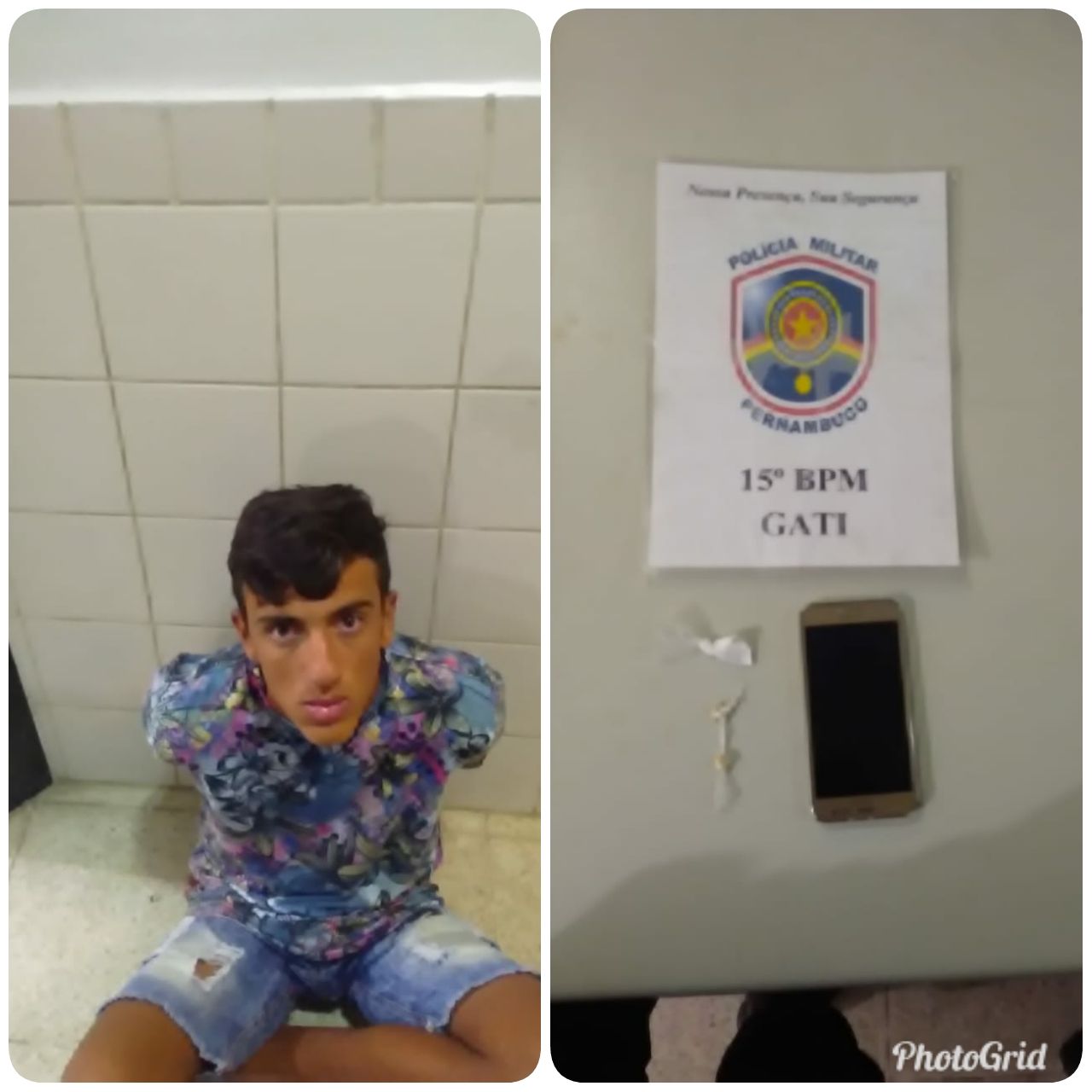 Jovem é preso com celular roubado e drogas em Belo Jardim