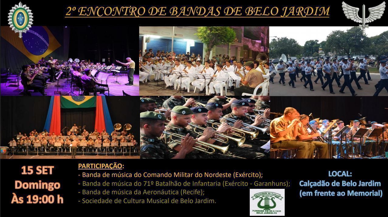 2º Encontro de Bandas de Belo Jardim será realizado próximo domingo