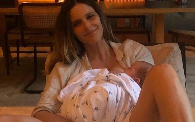 Fernanda Lima posta primeira foto da filha e fala sobre maternidade