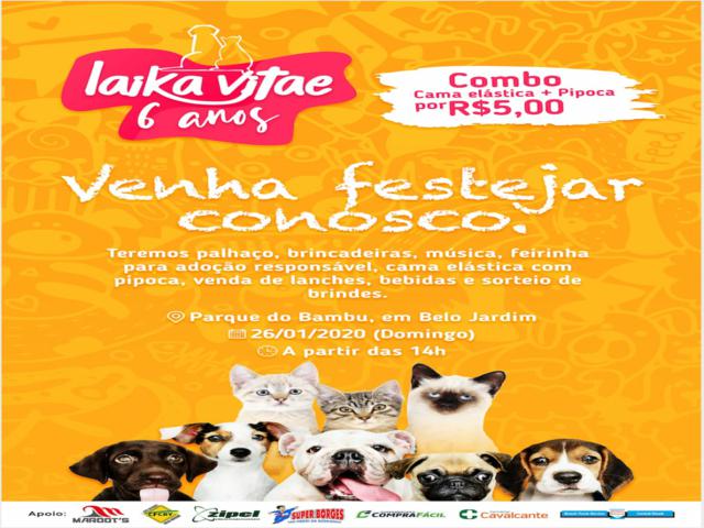ONG Laika Vitae de proteção aos animais realiza festa de aniversário em Belo Jardim