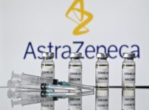 (FILES) In this file photo taken on November 17, 2020 An illustration picture shows vials with Covid-19 Vaccine stickers attached and syringes with the logo of British pharmaceutical company AstraZeneca. - Britain on December 30, 2020 became the first country in the world to approve the coronavirus vaccine developed by drug firm AstraZeneca and Oxford University, with a mass rollout planned from January 4, 2021. (Photo by JUSTIN TALLIS / AFP)