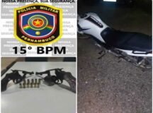 PM recupera moto roubada e prende assaltante em Belo Jardim