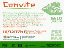 Prefeitura de Belo Jardim reabre Memorial da Estação Cultura Nelson Ramalho e entrega certificados de Memória Viva a entidades culturais do município nessa quinta-feira (16)