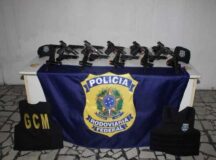 Doadas pela Polícia Rodoviária federal, em 2020, as 120 pistolas que seriam usadas pela Guarda Municipal de Ipojuca sumiram da Core - Foto: Wilderson Pimentel