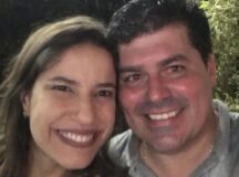Raquel Lyra com o marido Fernando Lucena — Foto: Arquivo pessoal/Divulgação