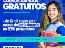 SENAI Pernambuco abre inscrição para mais de 13 mil vagas gratuitas em cursos de curta duração